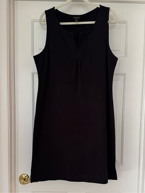 Talbots Black Knit Sleeveless Dress